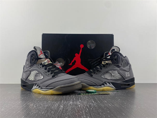 Jordan5 Off-White Black CT8480-001